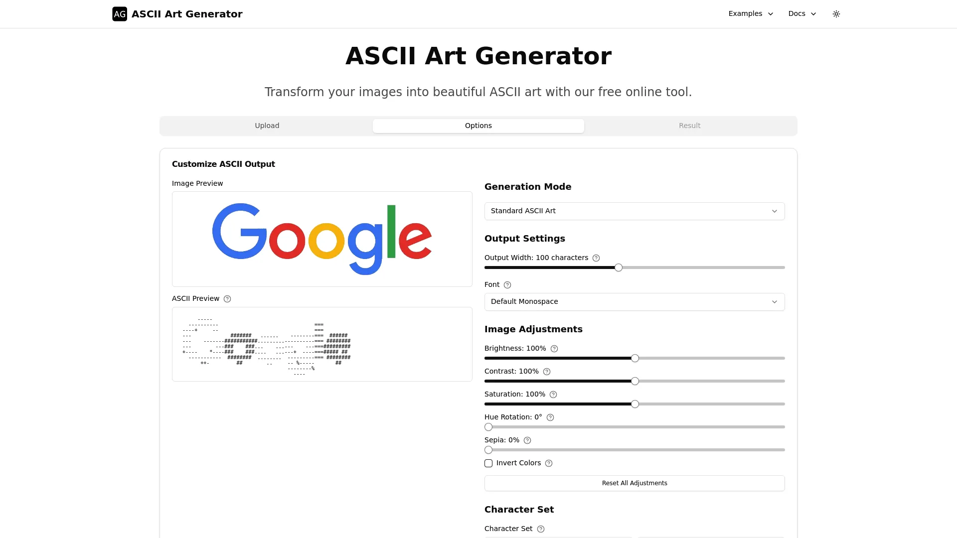 Free ASCII Art Generator — Convert Images to Text Art Online
